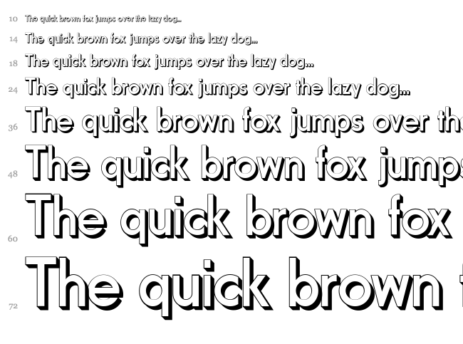 Fundamental Brigade font waterfall